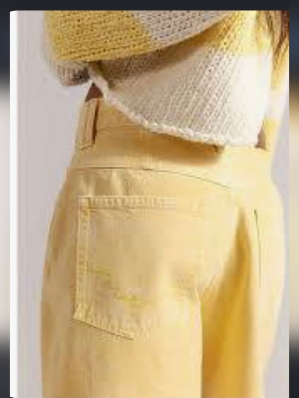 We The Free Yellow Montana Jean Shorts - Picture 2 of 14